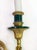 Late 20th Century 20th Century, Louis XVI Style Three-Light Gilded Bronze and Faux Malachite Sconce For Sale - Image 5 of 6
