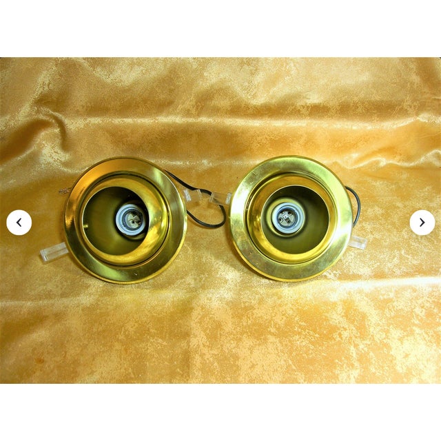 Goldenrod Mid-Century Modern Art Deco Brass Spotlight from Hillebrand Lighting, 1990s For Sale - Image 8 of 9