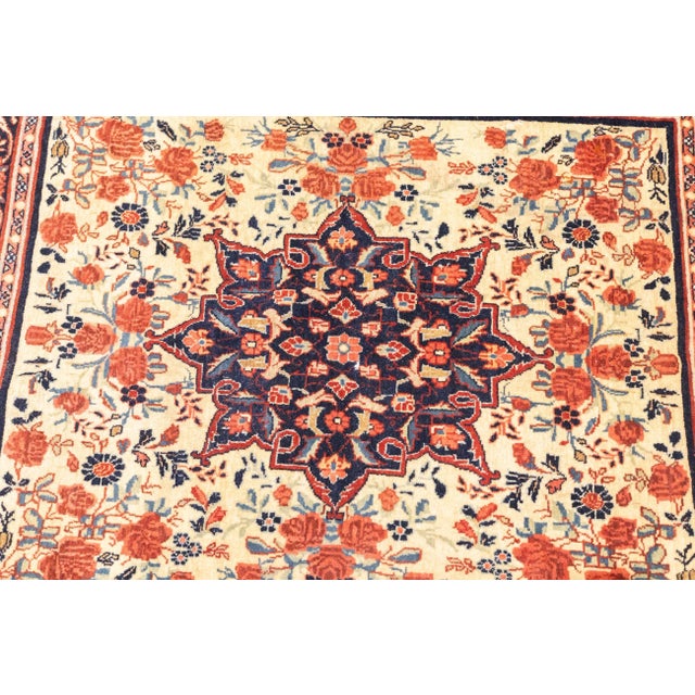 Textile Early 20th Century Fine Antique Persian Bijar Rug 2'4'' X 2'9'' For Sale - Image 7 of 9