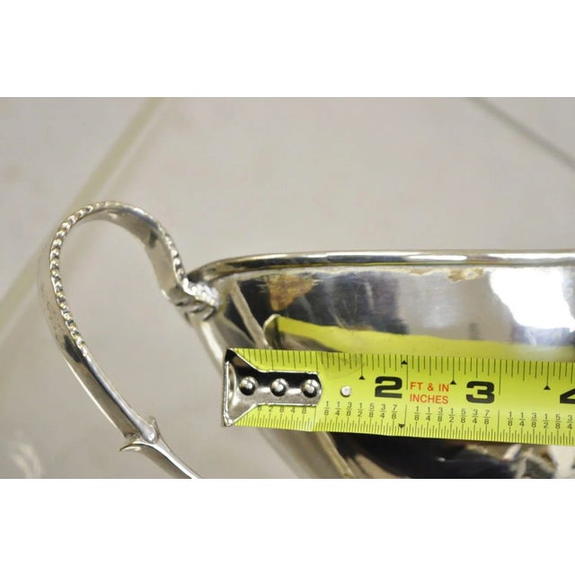 Metal Antique English Victorian Silver Plated Trophy Cup Small Candy Dish Fruit Bowl For Sale - Image 7 of 11
