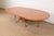 Brown Guy Chaddock English Country Rustic Oak Pedestal Extension Dining Table With Patchwork Parquet Top, Newly Refinished For Sale - Image 8 of 15