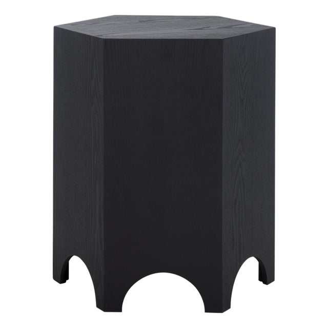 Barahan End Table in Black For Sale