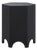Barahan End Table in Black For Sale