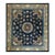Antique Chinese Peking Floral Medallion Blue Late 19th Century 12' 1"x13' 5" Rug For Sale