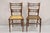 Antique Italian Biedermeier Arts & Crafts Walnut Bowtie Chiavari Side Chairs - a Pair. Chairs feature clean lines, turn...