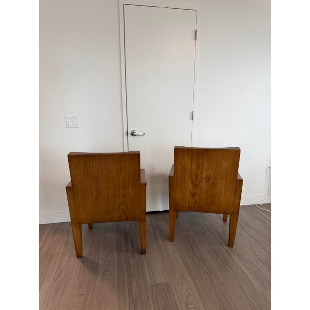Mimi London Custom Dining Chairs, Set of Six, Solid Wood, Green Suede Seats For Sale - Image 13 of 13