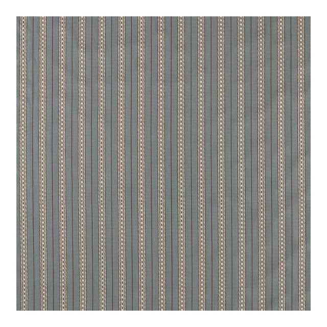 Morris & Co. Elm Stripe Fabric in Bullrush - a sample For Sale