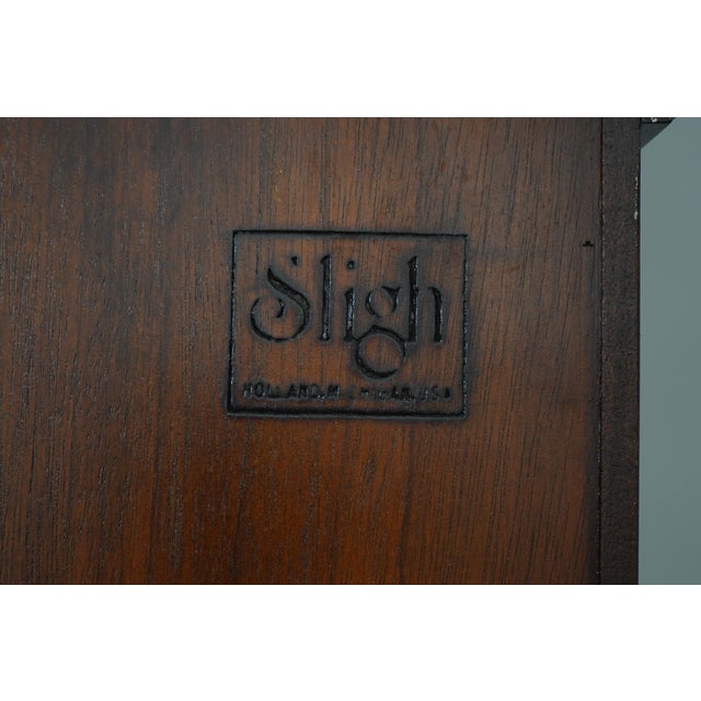 Sligh Model 743-1 Mahogany Wall Hang Clock For Sale - Image 12 of 12