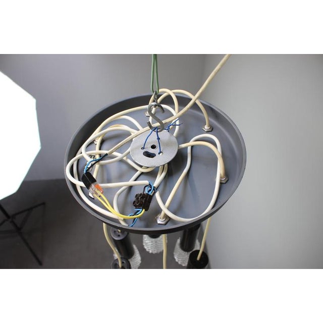 Mid-Century Modern Czechoslovak Glass 5-Light Pendant, 1970s For Sale - Image 10 of 16