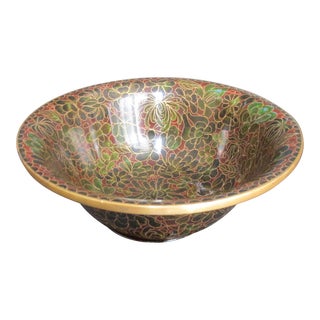 1970s Chinese Cloissone Ware Bowl For Sale