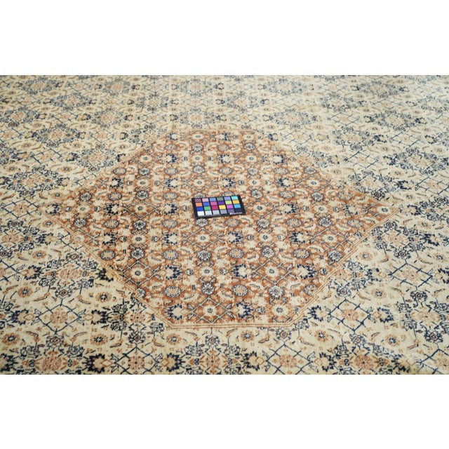 Brown Antique Haji Jalili Tabriz Rug 8'10'' X 11'5'' For Sale - Image 8 of 10