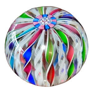 John Deacans Signed 1994 20-Stave Millefiori Paperweight