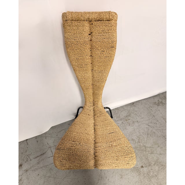 Hourglass Rope Chair in the style of Tom Dixon, 1980s For Sale - Image 4 of 5