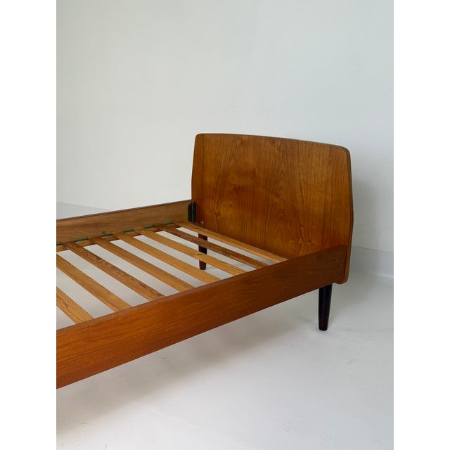 Wood Vintage Danish Teak Single Bed, 1960s For Sale - Image 7 of 11