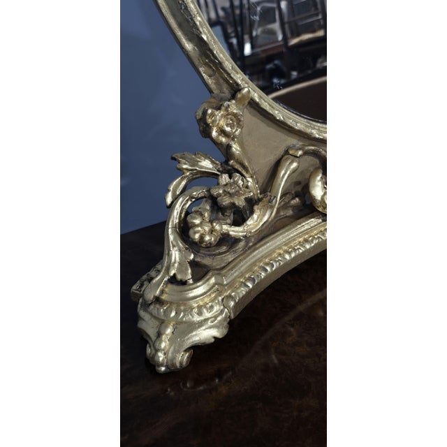 Gold Victorian Gilt Dressing Table Mirror, 1850s For Sale - Image 8 of 16