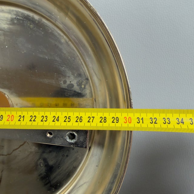 Vintage Ceiling Lamp in Polished Brass Leaves and Satin Glass, 1970s For Sale - Image 10 of 12