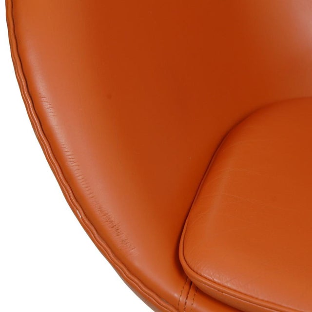 Egg Chair in Original Cognac Leather by Arne Jacobsen, 2000s For Sale - Image 11 of 18