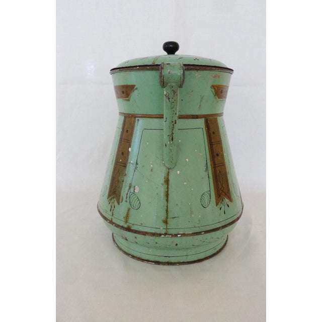Late 19th Century Antique Toleware Container | Chairish