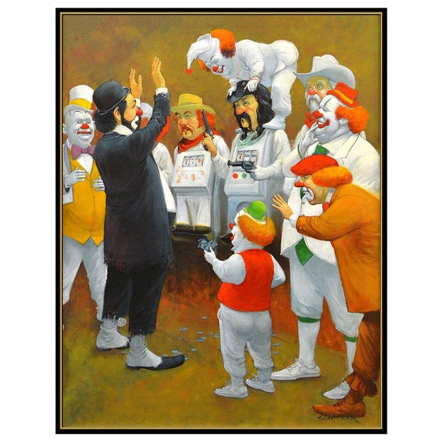 Figurative Late 20th Century Casino Holdup, Robert Owen (b. 1930) For Sale - Image 3 of 5