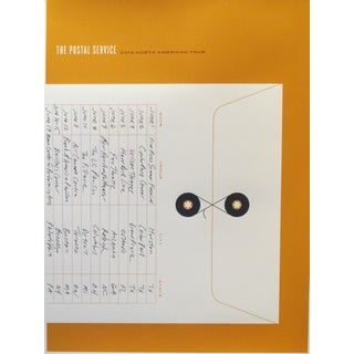 2013 American Concert Poster (Orange), the Postal Service North American Tour For Sale