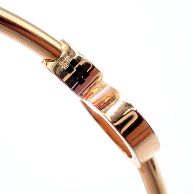 Chopard Late 20th Century Chopard Rose Gold Happy Hearts Diamond Pink Opal Bracelet For Sale - Image 4 of 12