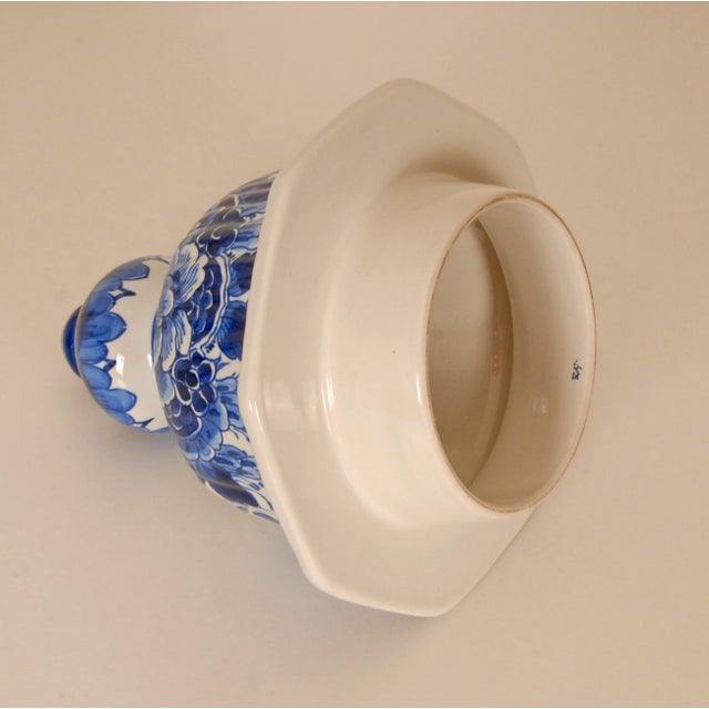Royal Delft Blue Covered Baluster Vase / Urn Hand-Painted Dutch Delftware Add timeless Dutch elegance to your interior...