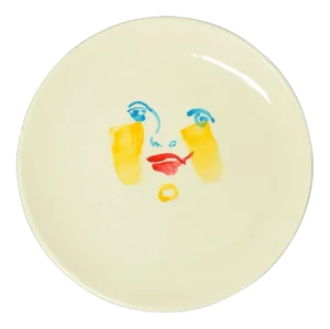 Hand-made Flat Ceramic Dish from A. Kurakina, 2019