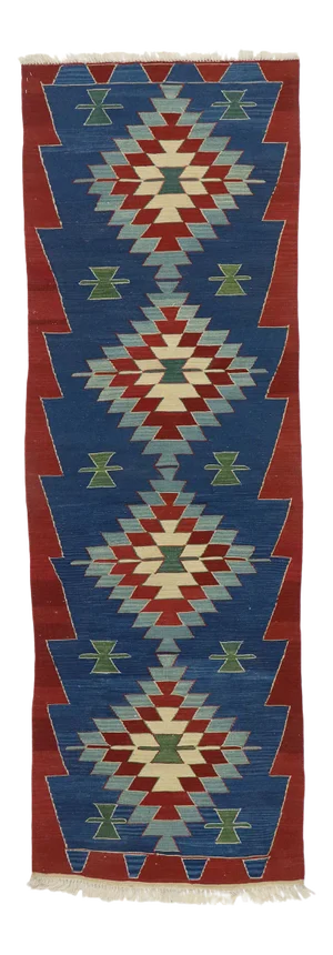 Vintage Persian Shiraz Kilim Runner Rug - 02'08 X 08'01