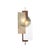 Brutalist Modern Brutalist Multi-Paneled Sconces in Bronze, Polished Brass & White Enamel For Sale - Image 3 of 17