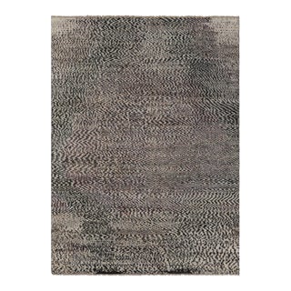 Rug & Kilim's Modern Rug in Monochromatic Black and White Abstract Pattern For Sale