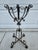Vintage Scrolled Metal Garden Plant Stand For Sale - Image 10 of 11