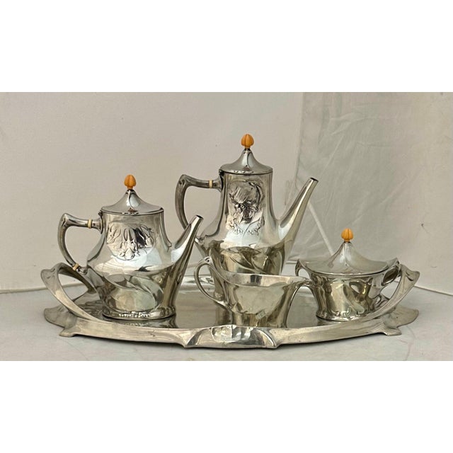 Early 20th Century Liberty & Co. Tea Service - Set of 5 For Sale - Image 12 of 12