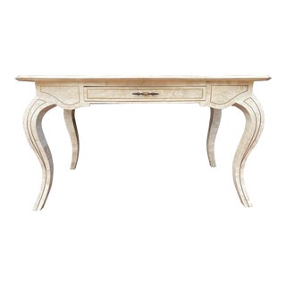 Maitland Smith Tessellated Travertine Desk For Sale