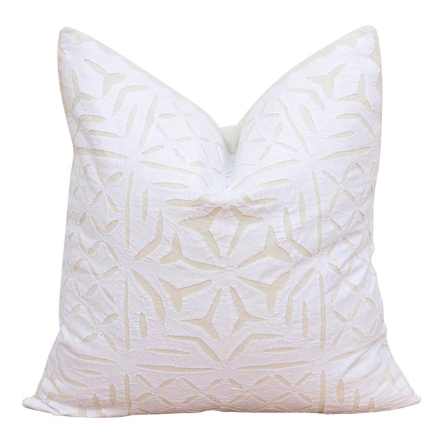 Kuhu Applique Pillow Cover For Sale