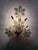 Italian Hollywood Regency Wall Lights with White Flowers, 1980s, Set of 2 For Sale - Image 4 of 11