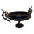Antique 19th C. Neoclassical Grrek Revival Bronze Tazza Centerpiece Compote Dish With Central Classical Relief Medallion For Sale