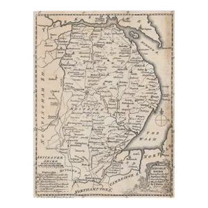Antique Lincolnshire Map by Thomas Kitchin
