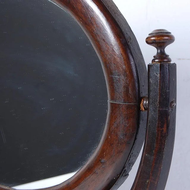 Antique Reclining Table Mirror with Drawer For Sale - Image 11 of 12