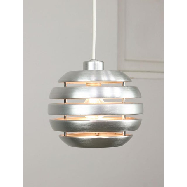 Metal Vintage Italian Aluminum Beehive Pendant Lamp, 1980s For Sale - Image 7 of 18