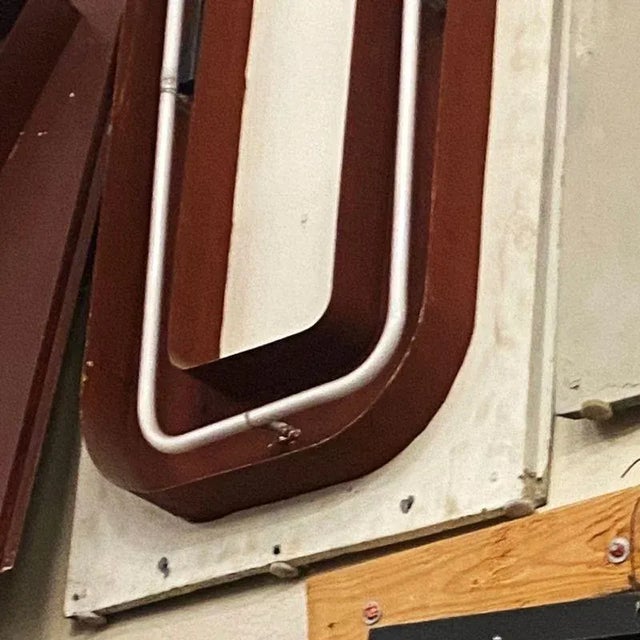 Large Vintage Neon Marquee Letter "U" From Pan-Pacific Auditorium For Sale - Image 4 of 7
