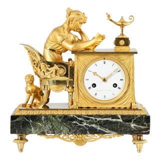 Empire The Reader Pendulum Clock, 1813 For Sale