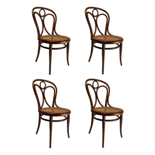Austrian Bent Beech Chairs, 1890s, Set of 4 For Sale