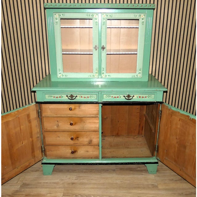 Hand Painted Kitchen Buffet For Sale - Image 4 of 18