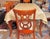 This tablecloth comes with eight matching embroidered brand new napkins never used. The tablecloth was put to use only...