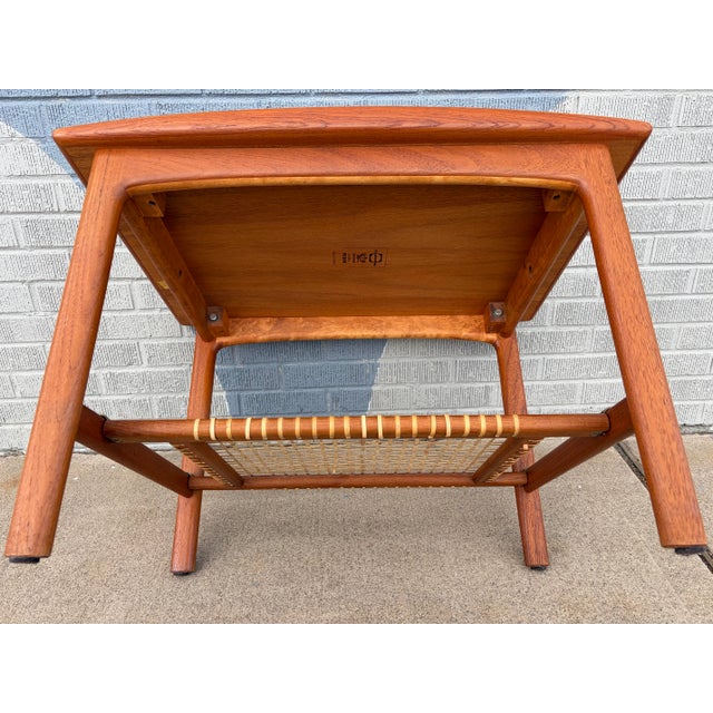 Chestnut Mid 20th Century Swedish Modern “Frisco” Teak Side Table by Folke Ohlsson for Tingströms For Sale - Image 8 of 12