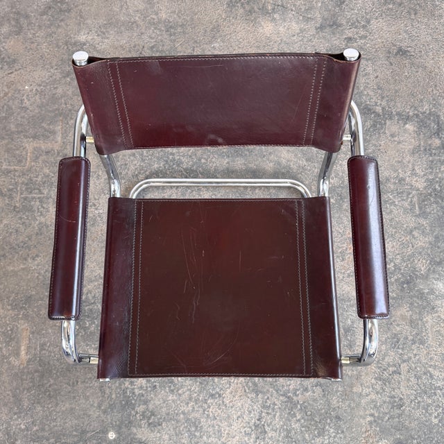 MG5 Leather Chair by Matteo Grassi, 1970 For Sale - Image 11 of 16