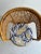 Wood 1970s Rattan Chair With Patterned Cushion For Sale - Image 7 of 7