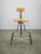 An authentic industrial workshop chair manufactured in Czechoslovakia during the 1940s. Constructed from solid iron with a...