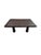 This striking coffee table is crafted from teak wood, showcasing the natural beauty of the wood's grain while featuring a...