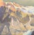 Mid-Century Original European Alpine Village Oil Painting on Board For Sale In Los Angeles - Image 6 of 11